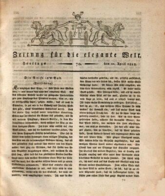 Zeitung für die elegante Welt Freitag 10. April 1818