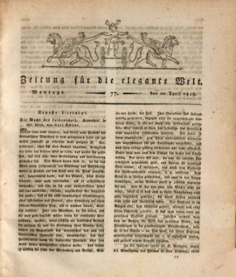 Zeitung für die elegante Welt Montag 20. April 1818