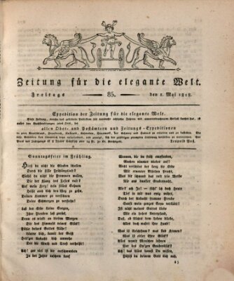 Zeitung für die elegante Welt Freitag 1. Mai 1818