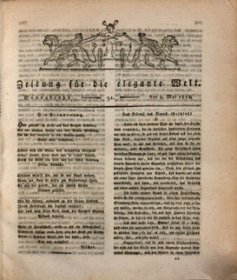 Zeitung für die elegante Welt Samstag 9. Mai 1818