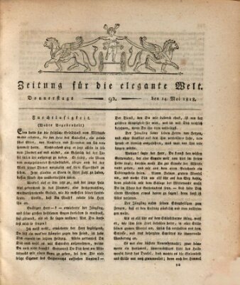 Zeitung für die elegante Welt Donnerstag 14. Mai 1818