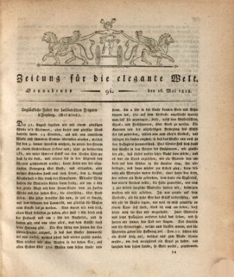 Zeitung für die elegante Welt Samstag 16. Mai 1818