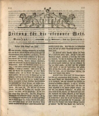 Zeitung für die elegante Welt Montag 15. Juni 1818