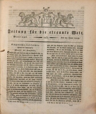 Zeitung für die elegante Welt Montag 29. Juni 1818