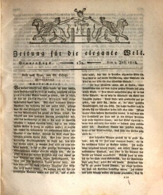 Zeitung für die elegante Welt Donnerstag 9. Juli 1818