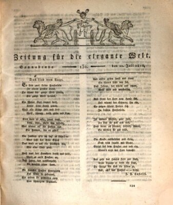 Zeitung für die elegante Welt Samstag 11. Juli 1818