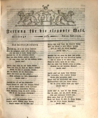 Zeitung für die elegante Welt Freitag 24. Juli 1818