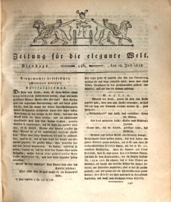 Zeitung für die elegante Welt Dienstag 28. Juli 1818