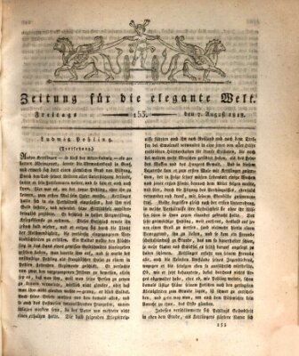 Zeitung für die elegante Welt Freitag 7. August 1818