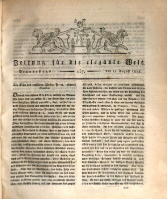 Zeitung für die elegante Welt Donnerstag 13. August 1818