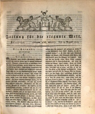 Zeitung für die elegante Welt Freitag 14. August 1818