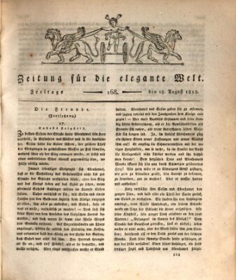 Zeitung für die elegante Welt Freitag 28. August 1818