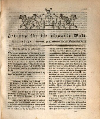 Zeitung für die elegante Welt Thursday 10. September 1818