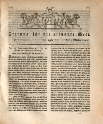 Zeitung für die elegante Welt Freitag 9. Oktober 1818