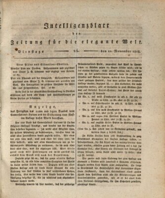 Zeitung für die elegante Welt Dienstag 10. November 1818