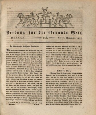 Zeitung für die elegante Welt Montag 16. November 1818