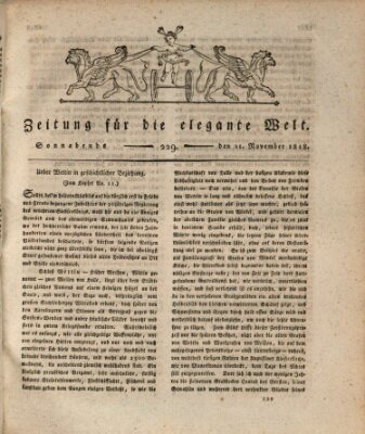 Zeitung für die elegante Welt Samstag 21. November 1818