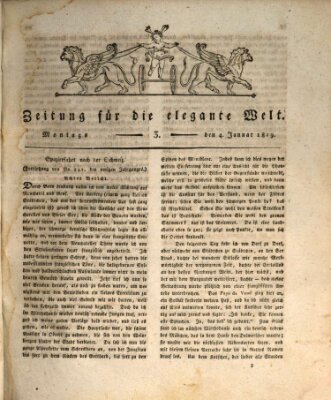 Zeitung für die elegante Welt Montag 4. Januar 1819