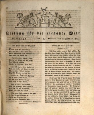 Zeitung für die elegante Welt Dienstag 12. Januar 1819