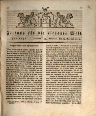 Zeitung für die elegante Welt Freitag 15. Januar 1819