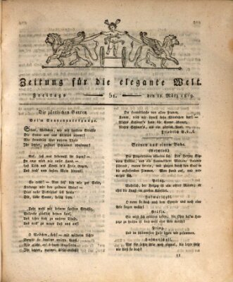 Zeitung für die elegante Welt Freitag 12. März 1819