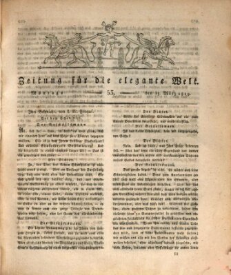 Zeitung für die elegante Welt Montag 15. März 1819