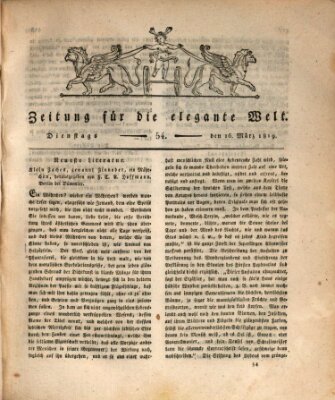 Zeitung für die elegante Welt Dienstag 16. März 1819