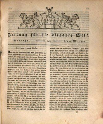 Zeitung für die elegante Welt Montag 22. März 1819