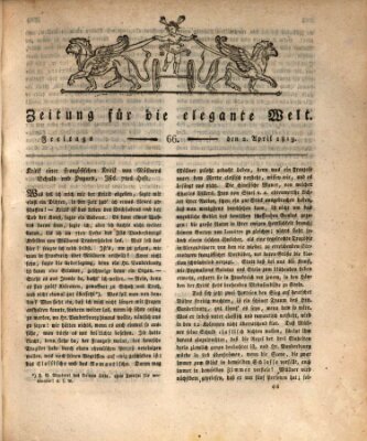 Zeitung für die elegante Welt Freitag 2. April 1819