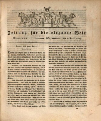 Zeitung für die elegante Welt Montag 5. April 1819