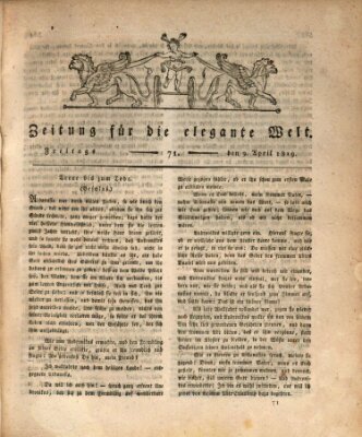 Zeitung für die elegante Welt Freitag 9. April 1819