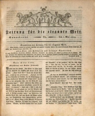 Zeitung für die elegante Welt Samstag 1. Mai 1819