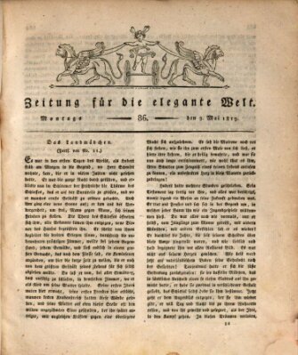 Zeitung für die elegante Welt Montag 3. Mai 1819