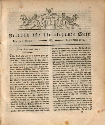 Zeitung für die elegante Welt Donnerstag 6. Mai 1819