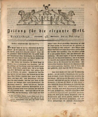 Zeitung für die elegante Welt Donnerstag 13. Mai 1819