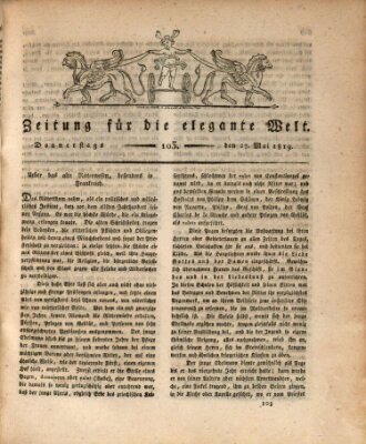 Zeitung für die elegante Welt Donnerstag 27. Mai 1819