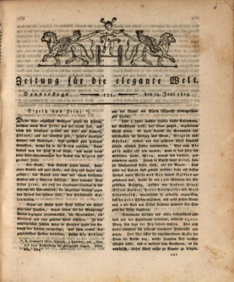 Zeitung für die elegante Welt Donnerstag 24. Juni 1819