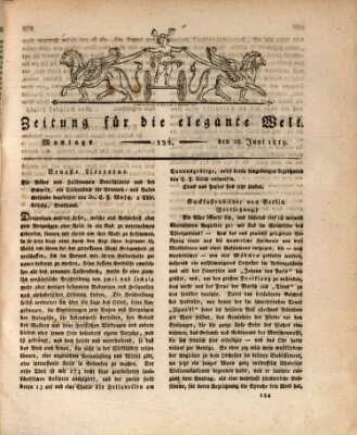 Zeitung für die elegante Welt Montag 28. Juni 1819