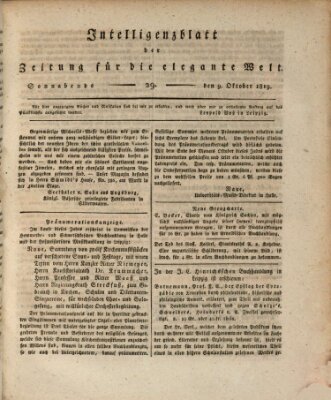 Zeitung für die elegante Welt Samstag 9. Oktober 1819