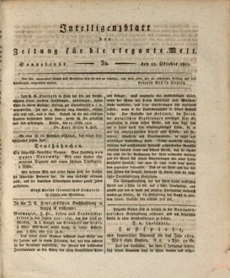 Zeitung für die elegante Welt Samstag 23. Oktober 1819