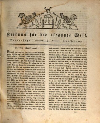 Zeitung für die elegante Welt Donnerstag 8. Juli 1819