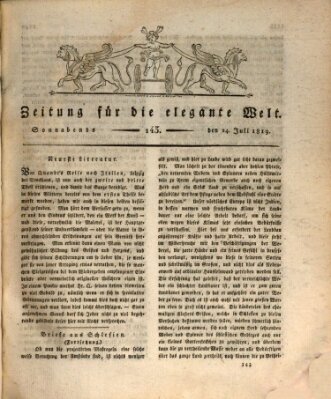 Zeitung für die elegante Welt Samstag 24. Juli 1819