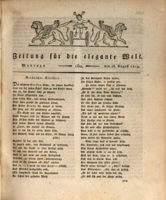 Zeitung für die elegante Welt Montag 16. August 1819