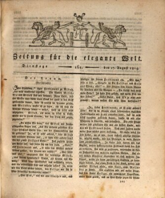 Zeitung für die elegante Welt Dienstag 17. August 1819