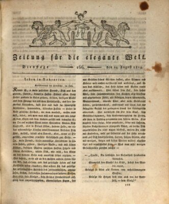 Zeitung für die elegante Welt Dienstag 24. August 1819