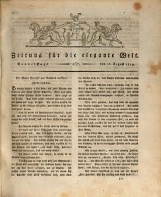 Zeitung für die elegante Welt Donnerstag 26. August 1819