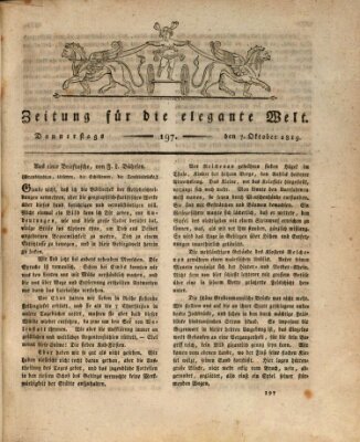 Zeitung für die elegante Welt Donnerstag 7. Oktober 1819