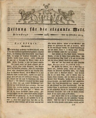 Zeitung für die elegante Welt Dienstag 19. Oktober 1819