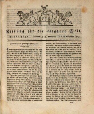 Zeitung für die elegante Welt Donnerstag 28. Oktober 1819