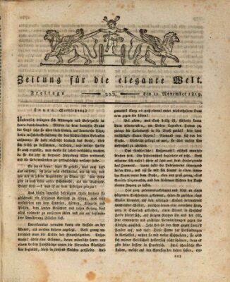 Zeitung für die elegante Welt Freitag 12. November 1819